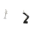 thumbnail image 1 of Figura de escritorio, estatua de bailarina, adorno de bailarina, escalera de escalada, escultura de resina, adecuada para decoración del hogar y la of, 1 of 8