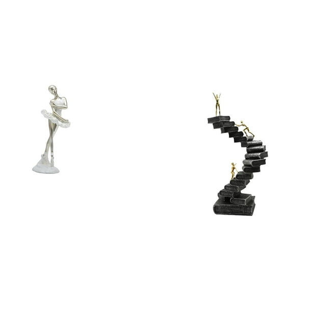 Figura de escritorio,Estatua de bailarina de ballet,adorno de escritorio,decoración del hogar,Estatua de bailarina moderna,regalo de cumpleaños para la oficina.,Estatua de escalera,Estatua de
