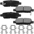 thumbnail image 2 of Rear Ceramic Brake Pads w/Hardware Kits Fits for Infiniti EX35 EX37 FX35 FX37 FX45 G25 G35 G37 JX35 M35 M35H M37 M45 M56 Q40 Q50 Q70 Q70L QX50 QX60 QX70 Ceramic Low Dust Brake Pad-4 Pack, 2 of 5