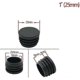 thumbnail image 4 of Round Plastic Plug, 20 Pcs Black Tube End Plug Chair Glides Round End Plug Furniture Chair/leg Pipe Cover Insert (25mm), 4 of 5