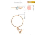 thumbnail image 4 of ANGARA Natural Bezel-Set Oval Aquamarine Bolo Ring in 14K Rose Gold for Women (Size-4x3mm) | March Birthstone, Birthday, Anniversary, Jewelry Gift for Women | Natural Aquamarine Ring, 4 of 8