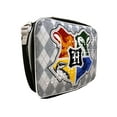 thumbnail image 2 of Harry Potter Insulated Lunch Bag w/ Shoulder Strap Hogwarts Crest Light Gray, 2 of 3