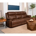 thumbnail image 2 of Ellington Upholstered Padded Arm Sofa Dark Brown, 2 of 11