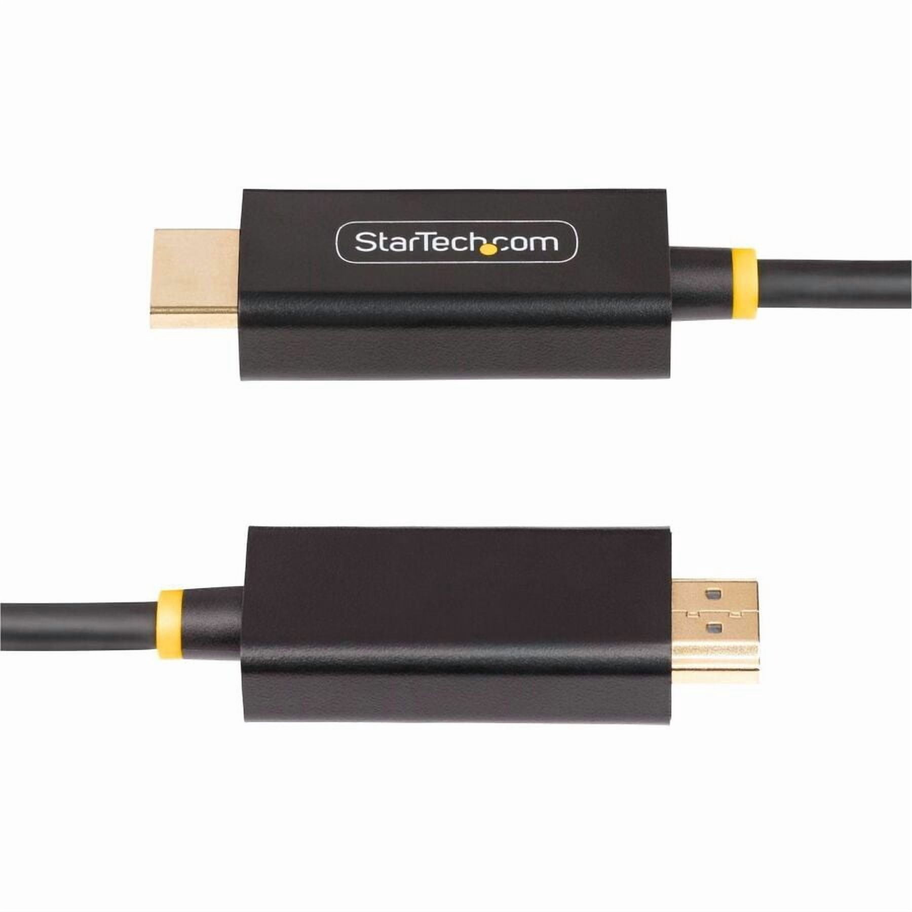 StarTech 12ft DisplayPort to HDMI Adapter Cable, 4K 60Hz with HDR, DP to HDMI 2.0b Cable, Active Video Converter