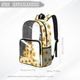 thumbnail image 6 of SEANATIVE Kids Clear Backpack PVC Transparent Backpacks See Through School Bookbag Lightweight Travel Clear Bag School Supplies for Boys Girls, Giraffe Sunflower Butterfly Yellow White, 6 of 7