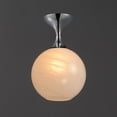 thumbnail image 6 of Maxim 21229Mr Neve 9" Wide Semi-Flush Globe Ceiling Fixture - Chrome, 6 of 7