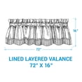 thumbnail image 4 of Park Designs Limestone Lined Layered Valance 16"L, 4 of 6