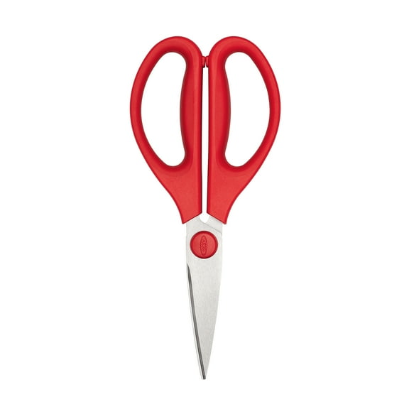 OXO SoftWorks Stainless Steel Kitchen Shears, 1 Count, Red