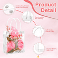 thumbnail image 4 of 50 Pcs Clear Gift Bags with Handles Plastic Gift Bags Transparent Reusable Tote Bags Candy Goodie Bags for Wedding, 4 of 7
