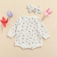 thumbnail image 4 of Baby Boy Girl Sweatshirt Romper Oversized Pullover Sweater Top Fall Winter Clothes, 4 of 6