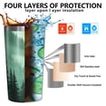 thumbnail image 3 of Misty Forest Landscape 10oz Tumblers Stainless Steel Tumbler with Lid and Straw,Vacuum Insulated Double Wall Travel Tumbler Cups with Cleaning Brush for Coffee, Tea, 3 of 4