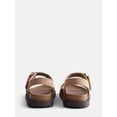 thumbnail image 4 of Wonder Nation Toddler, Little, and Big Girls Rainbow Stitch Sandals, 4 of 4