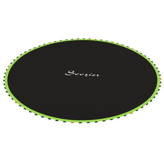Trampoline Replacement Mat, Fits 12' Trampoline w/ 72 V-Hooks & 5.5" Springs (Spring & Frame not Included), Green