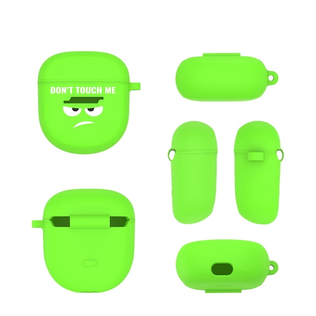 Funda de silicona para Audífonos con estampado divertido para Bose QuietComfort Earbuds II (verde)