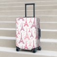 thumbnail image 5 of Travel Luggage Cover Protector - pink Eiffel Towers Anti-Scratch Suitcase Covers Fits 18-32 Inch Luggage, 5 of 5
