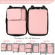 thumbnail image 4 of Cubos de embalaje de compresión Gonex, 4 unidades, bolsas de viaje, color rosa, 4 of 8