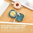 thumbnail image 2 of FRCOLOR USB Cable Box 3Pcs USB Cable Storage Box Rotatable Earphone Winder Portable Cable Organizer,2.83"X2.76"X0.59", 2 of 5