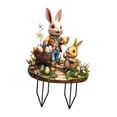 thumbnail image 2 of Estaca de jardín de Pascua, figura acrílica, estacas de jardín, decoración de jardín, regalos, escultura de animal, estatua de conejo para césped al Estilo H, 2 of 8