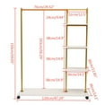 thumbnail image 7 of Heavy Duty Commercial Garment Rack Metal Rolling Clothing Shelf Retail Store, 7 of 7