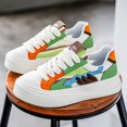 thumbnail image 3 of Men'S High-Top Fashion Sneakers - Breathable, Comfortable Fabric Lining for Hiking, Daily Wear, and Casual Attire，All-Season Casual & Sport Shoes with Colorful Striped Design, Lace-Up Closure,, 3 of 9