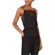 thumbnail image 1 of Leyden - Camiseta sin mangas con encaje para mujer, color negro, pequeño, 1 of 1