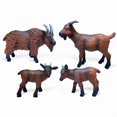 thumbnail image 1 of Set de minifiguras de cabra con forma realista de animales de granja de PVC, 4 unidades, 1 of 3