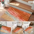 thumbnail image 6 of Rectangle Area Rug 2x3ft, Gradient Orange Ocean Beach Wave Non-Shedding Washable Area Rug, Abstract Seaside Sea View Artwork Non Slip Low-Profile Rugs for Living Room, Bedroom Dining Room, 6 of 9