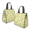 thumbnail image 2 of Daisy Pioneer Flower Yellow Pattern Insulated Lunch Bag for Women Men, Large Portable Soft Cooler Tote, Thermal Food Storage Bag with Pearl Cotton, 8.66L, 8.75"x5.75"x9.5", 2 of 6