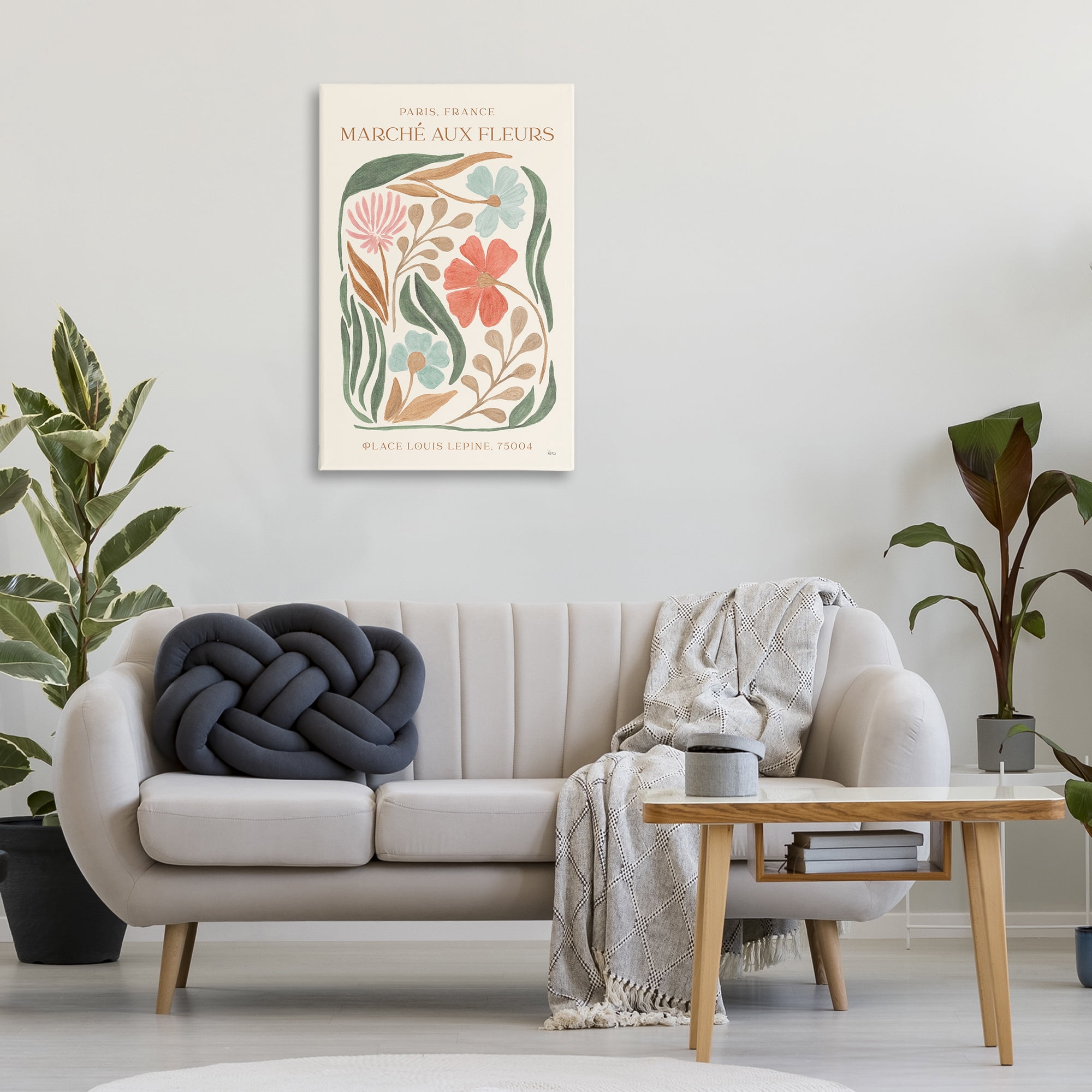 Stupell Industries French Floral Painting Botanical & Floral Painting Gallery Wrapped Canvas Art Print Wall Art, 24 x 36