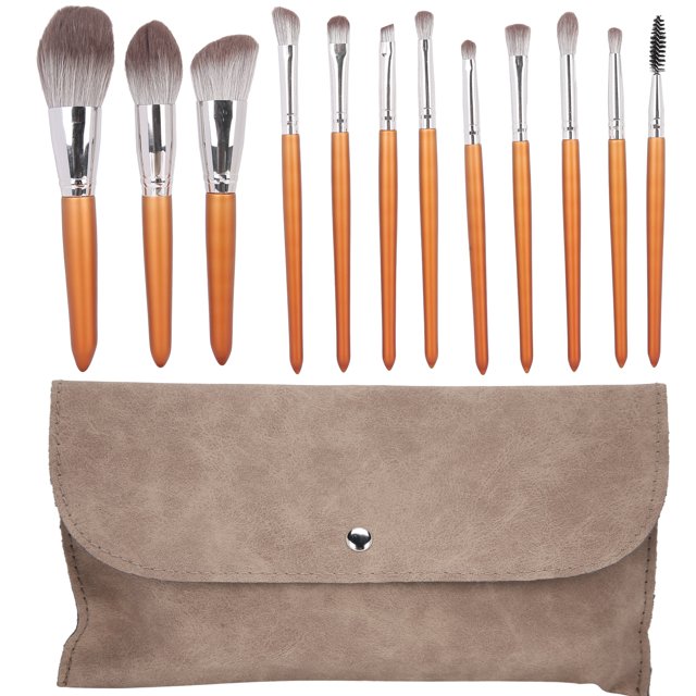 12 Uds MAANGE polvo suelto brocha de maquillaje pelo suave sombra de ojos juego de brochas cosméticas herramienta de maquillaje