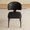 Black, variant on Montary Modern Dining Chairs Set of 2,Upholstered PU Leather Kitchen Side Chairs with Padded Seat and Metal Legs for Dining Room, Bedroom, Living Room, Apricot