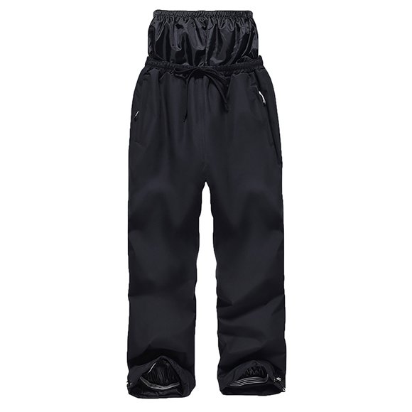 cfhntfmh Snow Ski Pants for Women Men Elastic Waisted Drawstring Pants with Pockets Outdoor Windproof Waterproof Hiking Pants