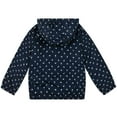 thumbnail image 2 of MADHERO Boys Girls Rain Jacket Lightweight Long Sleeve Windbreaker Navy Blue Floral 10, 2 of 6