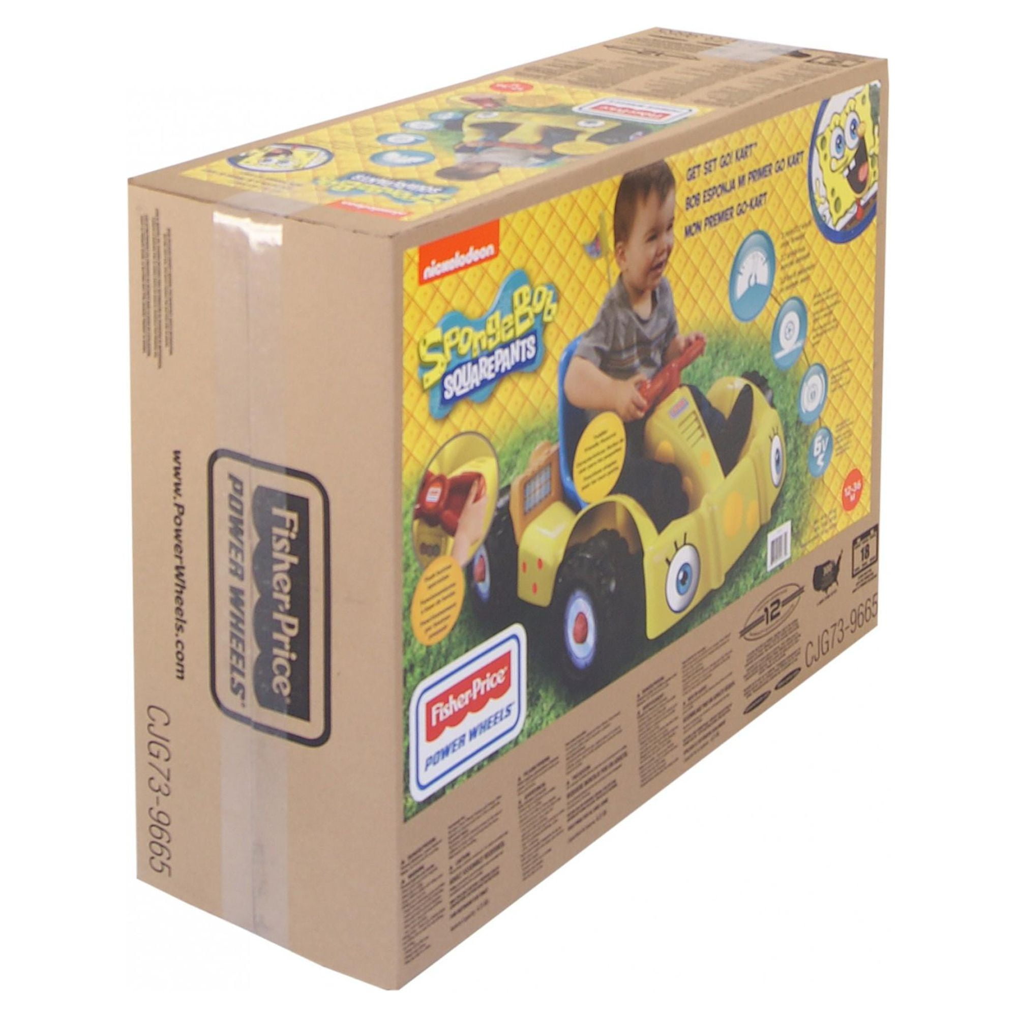 Power Wheels Spongebob Squarepants 6 V Go Kart Powered Ride On