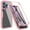 Pink, variant on CCSmall for Apple iPhone 16 Pro Max Clear Case with Screen Protector, Full Body Protective Soft TPU Rugged Bumper Slim Case Shockproof Phone Cover for iPhone 16 Pro Max QC Purple