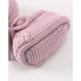 thumbnail image 7 of Baby Booties Knitted Shoes Newborn First Cozy Warm Shoes for Infant Boy Girl Solid Color Winter Shoes 3-6 Months Pink, 7 of 7