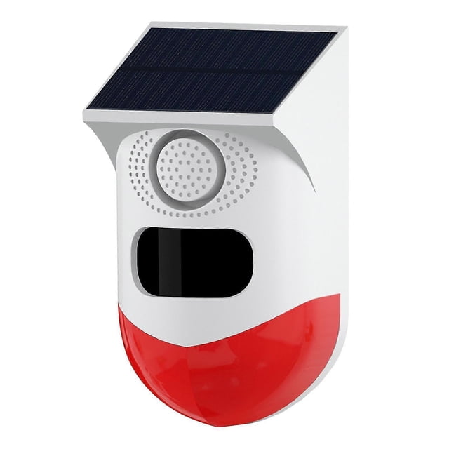 Outdoor Motion Alarm Solar Powered Alarm Strobe Waterproof Solar Infrared Motion Alarm for Gate Outdoor Home71mmx71.28mmx135.36mmMulticolor SZRH A-D_Perfect Gift