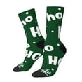 thumbnail image 1 of Balery Ho Ho Ho A Calcetas Largas con Estampado para Hombre y Mujer – Suaves y Transpirables, Talla Única (US 5-11), 1 of 6