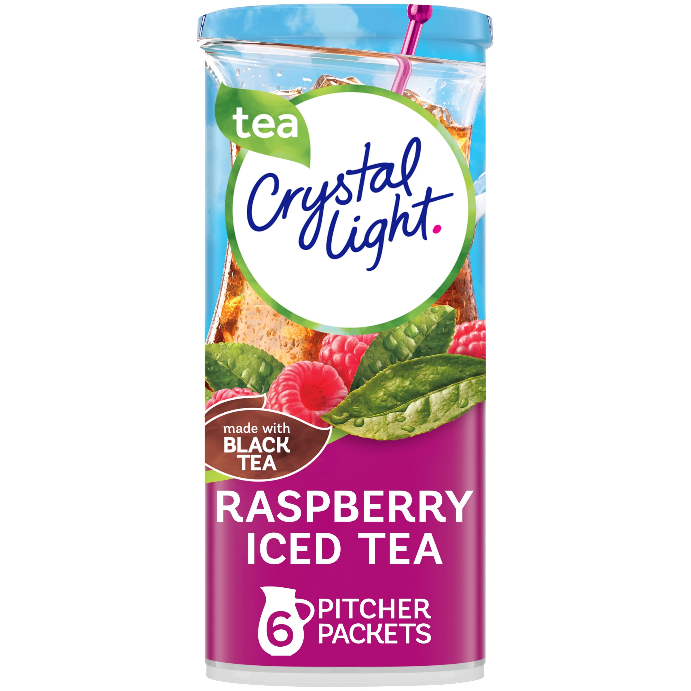 Crystal Light Raspberry Iced Tea Naturally Flavored Powdered Drink Mix