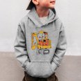 thumbnail image 2 of Wuxian Toddler Baby Boy Girl Sweatshirts Dinosaur Hoodies For Boys Truck Pullover Toddler Tractor Hooded Sweatshirt Active Shirts Sweat Tops,Grey,3-4 Years, 2 of 5