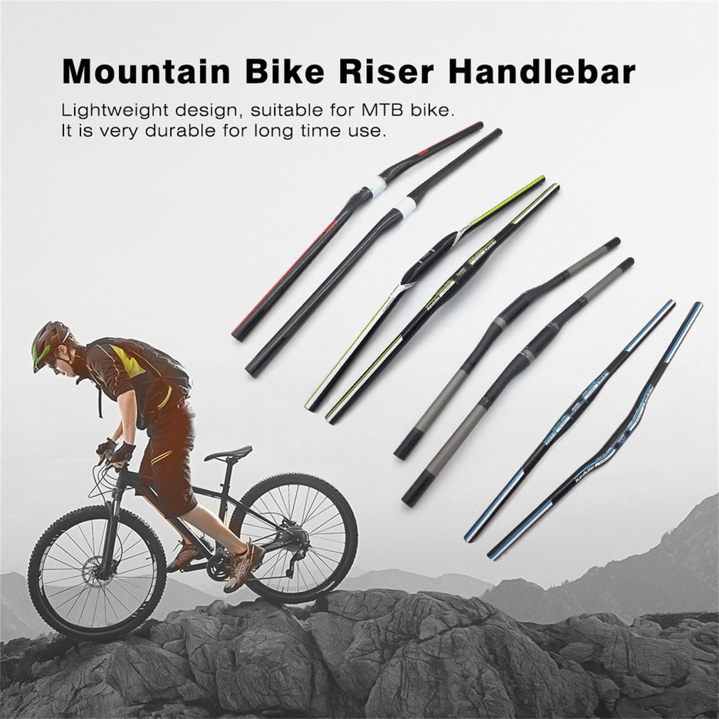 MIGHTYDUTY Mountain Bike Handlebar 31.8mm Lightweight Bicycle Riser Bar Extra Long for MTB Downhill Cycling Racing 