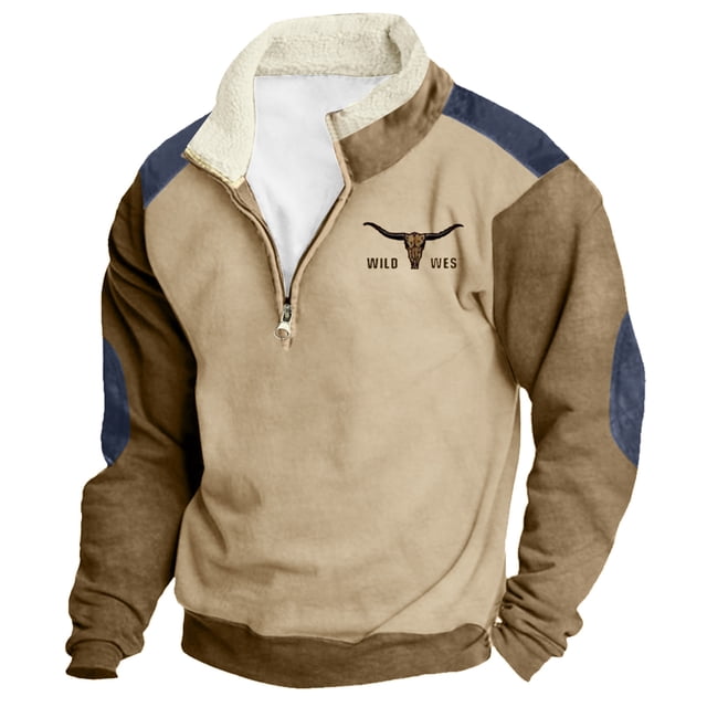 Wyzesi Sweatshirts d'Automne pour Garçons Hommes Mode Décontractée Confortable Imprimé à Manches Longues Hoodie