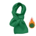 thumbnail image 2 of Dailypoc Scarf for Women Winter Women's Autumn & Winter Warm Solid Color Patch Knitted Scarf - Cozy Wear, Versatile, Fashionable & Long-Lasting Warmth,Green,One Size, 2 of 4
