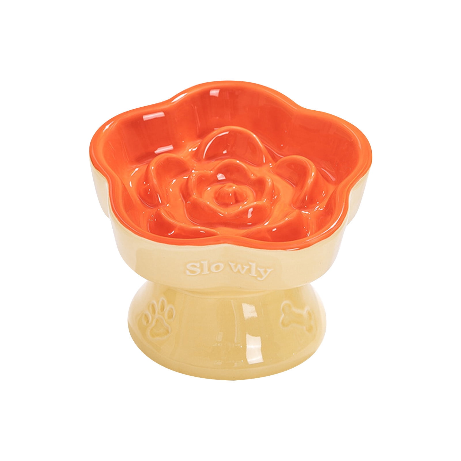 Viflosae Dog Bowl Dog Dishes Slow Feeder Cats Ceramic Cats Bowl Gulping Bowl for Cats and Small Dogs Easy To Clean Reduces Swallowing and Overeating
