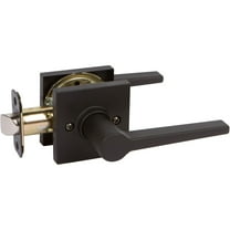 Delaney Hardware D24229S Black Tulina Passage Lever Square