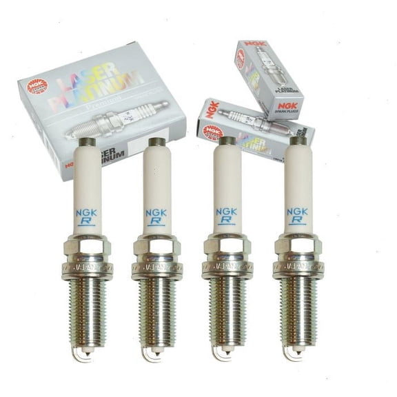 4 pc NGK Laser Platinum Spark Plugs compatible with Audi Q7 2.0L L4 2017-2019