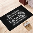 thumbnail image 2 of Black Cool Handle Gaming Rugs Doormat, Non-Slip Machine Washable Carpets Floor Door Mat , 36" x 24", 2 of 7