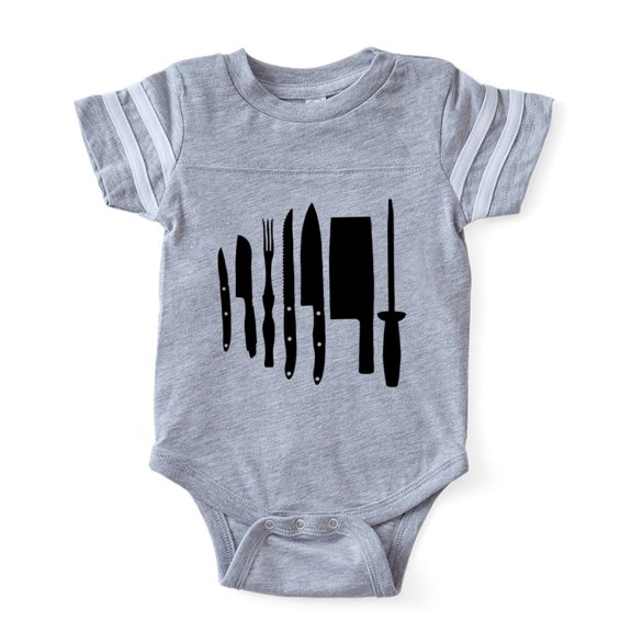 CafePress - Knives - Cute Infant Baby Football Bodysuit