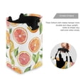 thumbnail image 3 of Yayeee Freestanding Laundry Hamper with Handle Collapsible Large Storage Basket for Clothes, Candy Orange, 3 of 7