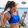 thumbnail image 5 of Yayeee 33oz Insulated Water Bottle Double Wall Stainless Steel with Flip Straw Lid, Blue Colorful Flowers, 5 of 7